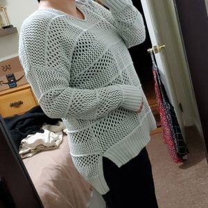 Universal Thread Crochet High Low Sweater.